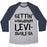 Virgin Teez  Baseball Tee Unisex Tri-Blend Baseball Tee / small / Athletic Gray / Navy GETTIN' WINGARDIUM LEVI-SWOLE-SA PARODY UNISEX TRI-BLEND BASEBALL TEE