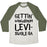Virgin Teez  Baseball Tee Unisex Tri-Blend Baseball Tee / small / Oatmeal / Moss GETTIN' WINGARDIUM LEVI-SWOLE-SA PARODY UNISEX TRI-BLEND BASEBALL TEE