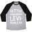 Virgin Teez  Baseball Tee Unisex Tri-Blend Baseball Tee / small / Athletic Gray / Black GETTIN' WINGARDIUM LEVI-SWOLE-SA PARODY WHITE PRINT UNISEX TRI-BLEND BASEBALL TEE