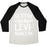 Virgin Teez  Baseball Tee Unisex Tri-Blend Baseball Tee / small / Oatmeal / Black GETTIN' WINGARDIUM LEVI-SWOLE-SA PARODY WHITE PRINT UNISEX TRI-BLEND BASEBALL TEE