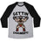 Virgin Teez  Baseball Tee Unisex Tri-Blend Baseball Tee / small / Athletic Gray / Black GETTIN ZANGBEEFY PARODY UNISEX TRI-BLEND BASEBALL TEE
