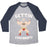 Virgin Teez  Baseball Tee Unisex Tri-Blend Baseball Tee / small / Athletic Gray / Navy GETTIN ZANGBEEFY PARODY WHITE PRINT UNISEX TRI-BLEND BASEBALL TEE