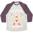 Virgin Teez  Baseball Tee Unisex Tri-Blend Baseball Tee / small / Oatmeal / Maroon GETTIN ZANGBEEFY PARODY WHITE PRINT UNISEX TRI-BLEND BASEBALL TEE