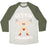 Virgin Teez  Baseball Tee Unisex Tri-Blend Baseball Tee / small / Oatmeal / Moss GETTIN ZANGBEEFY PARODY WHITE PRINT UNISEX TRI-BLEND BASEBALL TEE