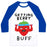 Virgin Teez  Baseball Tee Unisex Classic Baseball Tee / x-small / White/Blue GETTING BERRY BUFF UNISEX CLASSIC BASEBALL TEE