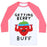 Virgin Teez  Baseball Tee Unisex Classic Baseball Tee / x-small / White/Neon Pink GETTING BERRY BUFF UNISEX CLASSIC BASEBALL TEE