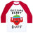 Virgin Teez  Baseball Tee Unisex Classic Baseball Tee / x-small / White/Red GETTING BERRY BUFF UNISEX CLASSIC BASEBALL TEE