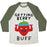 Virgin Teez  Baseball Tee Unisex Tri-Blend Baseball Tee / small / Oatmeal / Moss GETTING BERRY BUFF UNISEX TRI-BLEND BASEBALL TEE