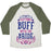 Virgin Teez  Baseball Tee Unisex Tri-Blend Baseball Tee / small / Oatmeal / Moss GETTING BUFF WITH THE BRIDE UNISEX TRI-BLEND BASEBALL TEE