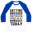 Virgin Teez  Baseball Tee Unisex Classic Baseball Tee / x-small / White/Blue GETTING DRESSED FOR THE GYM COUNTS AS MY WORKOUT TODAY UNISEX CLASSIC BASEBALL TEE
