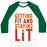 Virgin Teez  Baseball Tee Unisex Classic Baseball Tee / x-small / White/Dark Green GETTING FIT AND STAYING LIT UNISEX CLASSIC BASEBALL TEE