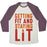 Virgin Teez  Baseball Tee Unisex Tri-Blend Baseball Tee / small / Oatmeal / Maroon GETTING FIT AND STAYING LIT UNISEX TRI-BLEND BASEBALL TEE
