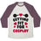 Virgin Teez  Baseball Tee Unisex Tri-Blend Baseball Tee / small / Oatmeal / Maroon GETTING FIT FOR COSPLAY UNISEX TRI-BLEND BASEBALL TEE