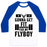 Virgin Teez  Baseball Tee Unisex Classic Baseball Tee / x-small / White/Blue GETTING FIT FOR MY FLYBOY UNISEX CLASSIC BASEBALL TEE