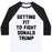 Virgin Teez  Baseball Tee Unisex Classic Baseball Tee / x-small / White/Black GETTING FIT TO FIGHT DONALD TRUMP UNISEX CLASSIC BASEBALL TEE