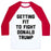 Virgin Teez  Baseball Tee Unisex Classic Baseball Tee / x-small / White/Red GETTING FIT TO FIGHT DONALD TRUMP UNISEX CLASSIC BASEBALL TEE