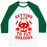 Virgin Teez  Baseball Tee Unisex Classic Baseball Tee / x-small / White/Dark Green GETTING FIT TO FLY DRAGONS UNISEX CLASSIC BASEBALL TEE