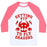Virgin Teez  Baseball Tee Unisex Classic Baseball Tee / x-small / White/Neon Pink GETTING FIT TO FLY DRAGONS UNISEX CLASSIC BASEBALL TEE
