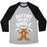 Virgin Teez  Baseball Tee Unisex Tri-Blend Baseball Tee / small / Athletic Gray / Black GETTING HOLIDAY SWOLE UNISEX TRI-BLEND BASEBALL TEE
