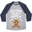 Virgin Teez  Baseball Tee Unisex Tri-Blend Baseball Tee / small / Athletic Gray / Navy GETTING HOLIDAY SWOLE UNISEX TRI-BLEND BASEBALL TEE