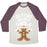 Virgin Teez  Baseball Tee Unisex Tri-Blend Baseball Tee / small / Oatmeal / Maroon GETTING HOLIDAY SWOLE UNISEX TRI-BLEND BASEBALL TEE