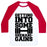 Virgin Teez  Baseball Tee Unisex Classic Baseball Tee / x-small / White/Red GETTING INTO SOME SHENANIGAINS UNISEX CLASSIC BASEBALL TEE