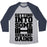 Virgin Teez  Baseball Tee Unisex Tri-Blend Baseball Tee / small / Athletic Gray / Navy GETTING INTO SOME SHENANIGAINS UNISEX TRI-BLEND BASEBALL TEE