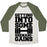 Virgin Teez  Baseball Tee Unisex Tri-Blend Baseball Tee / small / Oatmeal / Moss GETTING INTO SOME SHENANIGAINS UNISEX TRI-BLEND BASEBALL TEE