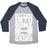 Virgin Teez  Baseball Tee Unisex Tri-Blend Baseball Tee / small / Athletic Gray / Navy GETTING INTO SOME SHENANIGAINS WHITE PRINT UNISEX TRI-BLEND BASEBALL TEE