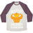 Virgin Teez  Baseball Tee Unisex Tri-Blend Baseball Tee / small / Oatmeal / Maroon GETTING JACKED-O-LANTERN UNISEX TRI-BLEND BASEBALL TEE