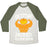Virgin Teez  Baseball Tee Unisex Tri-Blend Baseball Tee / small / Oatmeal / Moss GETTING JACKED-O-LANTERN UNISEX TRI-BLEND BASEBALL TEE