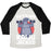 Virgin Teez  Baseball Tee Unisex Tri-Blend Baseball Tee / small / Oatmeal / Black GETTING KAIJU-JACKED UNISEX TRI-BLEND BASEBALL TEE