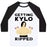 Virgin Teez  Baseball Tee Unisex Classic Baseball Tee / x-small / White/Black GETTING KYLO RIPPED UNISEX CLASSIC BASEBALL TEE
