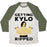 Virgin Teez  Baseball Tee Unisex Tri-Blend Baseball Tee / small / Oatmeal / Moss GETTING KYLO RIPPED UNISEX TRI-BLEND BASEBALL TEE