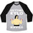 Virgin Teez  Baseball Tee Unisex Tri-Blend Baseball Tee / small / Athletic Gray / Black GETTING KYLO RIPPED UNISEX TRI-BLEND BASEBALL TEE
