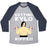Virgin Teez  Baseball Tee Unisex Tri-Blend Baseball Tee / small / Athletic Gray / Navy GETTING KYLO RIPPED UNISEX TRI-BLEND BASEBALL TEE