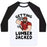 Virgin Teez  Baseball Tee Unisex Classic Baseball Tee / x-small / White/Black GETTING LUMBERJACKED UNISEX CLASSIC BASEBALL TEE
