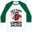 Virgin Teez  Baseball Tee Unisex Classic Baseball Tee / x-small / White/Dark Green GETTING LUMBERJACKED UNISEX CLASSIC BASEBALL TEE
