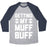 Virgin Teez  Baseball Tee Unisex Tri-Blend Baseball Tee / small / Athletic Gray / Navy GETTING MY MUFF BUFF UNISEX TRI-BLEND BASEBALL TEE
