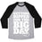 Virgin Teez  Baseball Tee Unisex Tri-Blend Baseball Tee / small / Athletic Gray / Black GETTING RIPPED FOR THE BIG DAY UNISEX TRI-BLEND BASEBALL TEE
