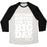 Virgin Teez  Baseball Tee Unisex Tri-Blend Baseball Tee / small / Oatmeal / Black GETTING RIPPED FOR THE BIG DAY UNISEX TRI-BLEND BASEBALL TEE