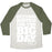 Virgin Teez  Baseball Tee Unisex Tri-Blend Baseball Tee / small / Oatmeal / Moss GETTING RIPPED FOR THE BIG DAY UNISEX TRI-BLEND BASEBALL TEE