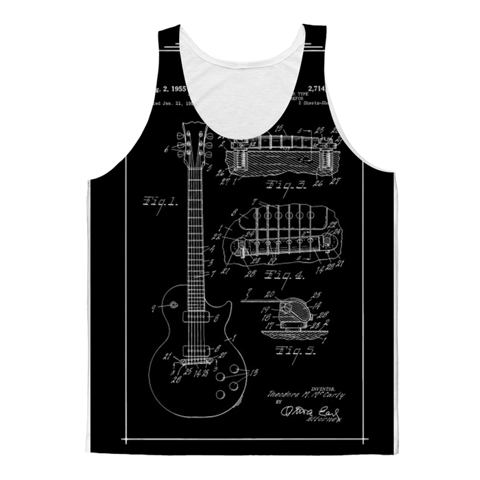 VIRGIN TEEZ Tank Tops XS gibson les paul patent Classic Sublimation Adult Tank Top