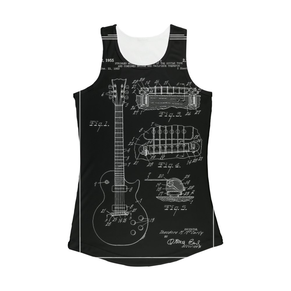 VIRGIN TEEZ Women Tank top White / XS gibson les paul patent Women Performance Tank Top