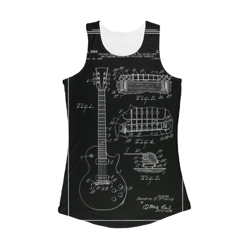 VIRGIN TEEZ Women Tank top White / XS gibson les paul patent Women Performance Tank Top