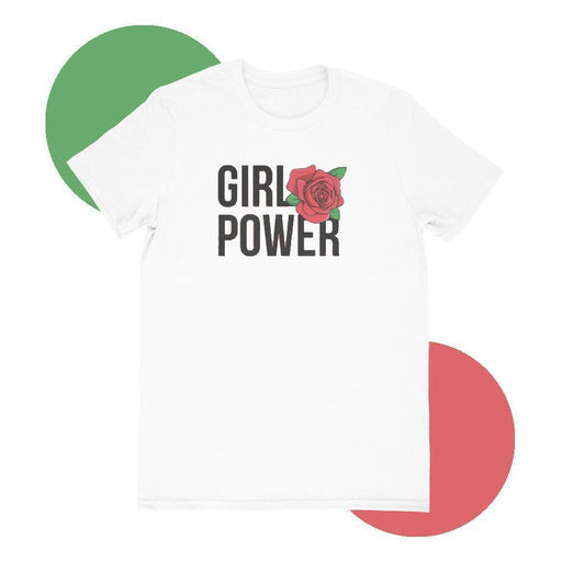 Maham T-SHIRT SMALL Girl Power White T-shirt
