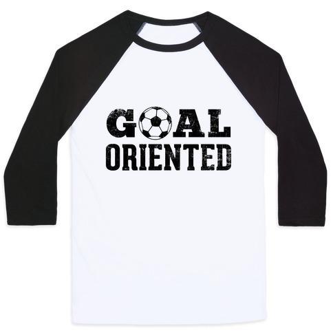 Virgin Teez  Baseball Tee Unisex Classic Baseball Tee / x-small / White/Black GOAL ORIENTED UNISEX CLASSIC BASEBALL TEE