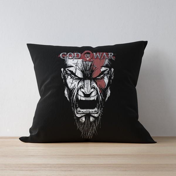 M Nidal Khan Cushion 16"x16" God Of War Pillow/Cushion