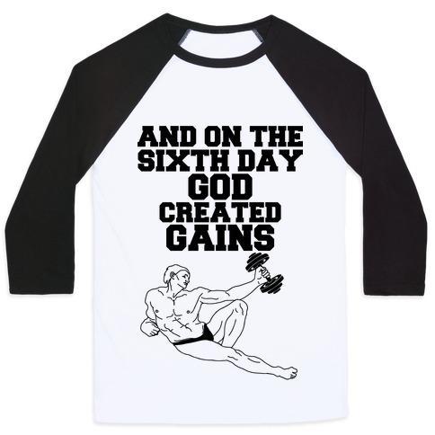 Virgin Teez  Baseball Tee Unisex Classic Baseball Tee / x-small / White/Black GODLY GAINS UNISEX CLASSIC BASEBALL TEE