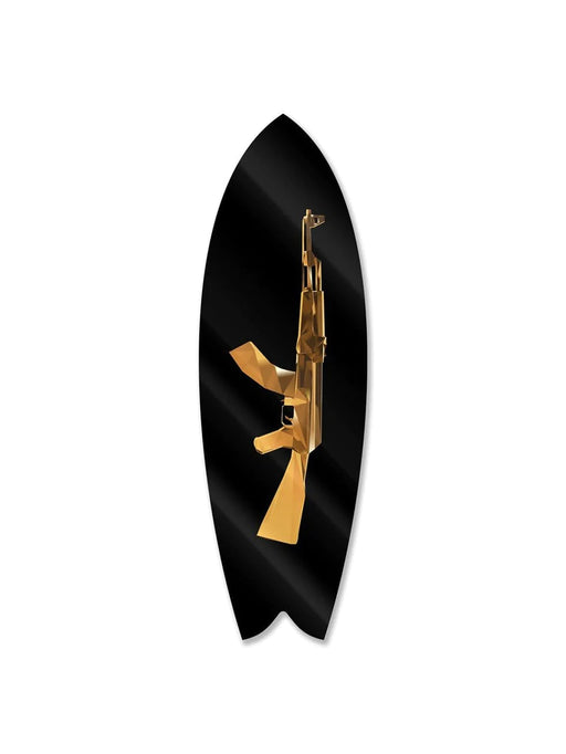 Gold AK 47 Surfboard